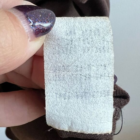 Vintage Harlow Dresses Brown Velvet Tank Maxi Dress Size 4 - Picture 6 of 6